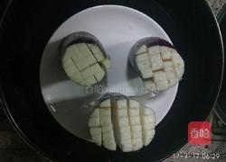 菊花茄子的做法图解3