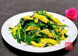 韭菜炒鹅蛋的做法图解8