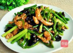 蒜苔炒鸡肉的做法图解12
