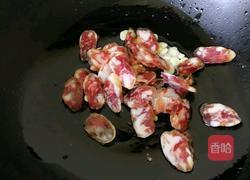 蒜苔腊肠小炒的做法图解4