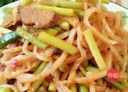 腊肉炒饼的做法图解14