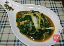 老屋私房菜蚝油芽葱的做法图解4