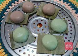 双色糯米团子的做法图解5