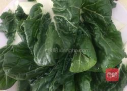奶白菜三豆汤的做法图解2
