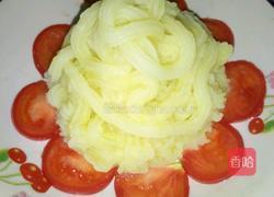 蜂蜜蓝莓酱土豆泥的做法图解5