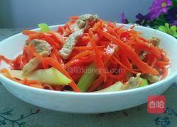 胡萝卜炒肉的做法图解6