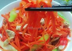 胡萝卜炒肉的做法图解7