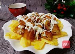 菠萝油条虾的做法图解13