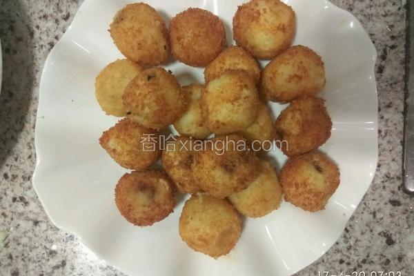 土豆泥豆沙丸子