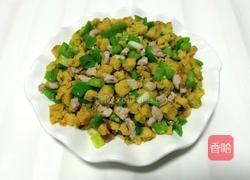 榆钱玉米饼炒肉丁的做法图解8