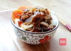 牛丼乌冬面的做法图解5