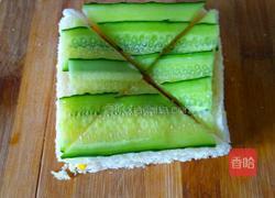 黄瓜胡罗卜煎蛋三明治的做法图解10