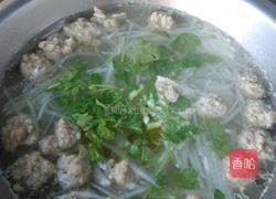 白萝卜丝丸子汤的做法图解4