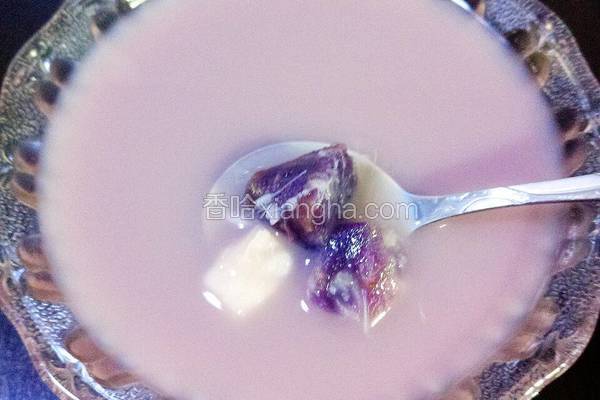 紫薯山药牛奶