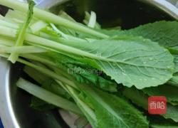 肉末粉丝小白莱的做法图解1