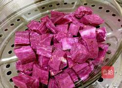 草莓紫薯团子的做法图解2