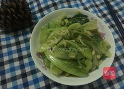 蒜末虾米生菜的做法图解10