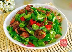 辣肠炒蚕豆的做法图解12