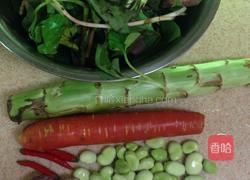 折耳根拌胡豆的做法图解2