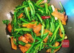 腊肉炒菜苔的做法图解9