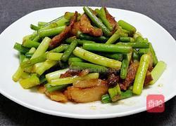 蒜苔炒肉的做法图解10