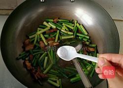 蒜苔炒肉的做法图解7
