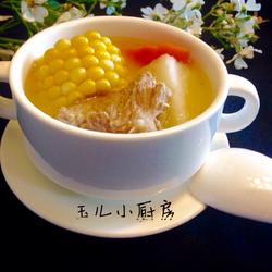 山药玉米猪骨汤的做法[图]