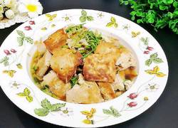 豆腐炖槐花