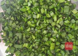 韭菜海米菜团子的做法图解4