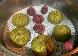 紫薯玫瑰馒头的做法图解12