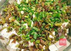 椿叶拌豆腐的做法图解5