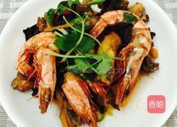 干逼鸡肉大虾的做法图解14