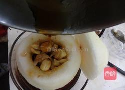 黑糖莲子百合炖雪梨的做法图解7