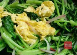 青菜洋葱炒鸡蛋的做法图解6