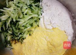 黄瓜丝饼的做法图解2
