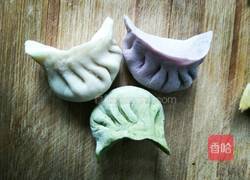 猪肉馅三色饺的做法图解8
