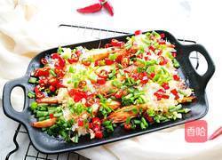 「Cathy边吃边营养」蒜蓉粉丝蒸大虾的做法图解17