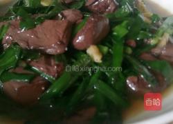 猪血炒韭菜的做法图解9