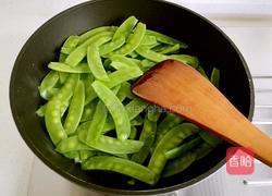 蒜香荷兰豆的做法图解3