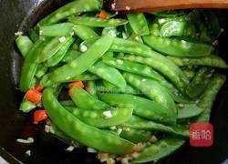 蒜香荷兰豆的做法图解8