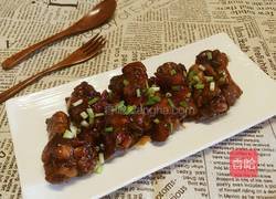 蚝油蜂蜜鸡根的做法图解8