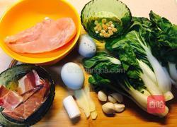 上汤鸡丝奶白菜的做法图解1