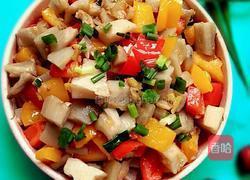 彩椒藕丁的做法图解8
