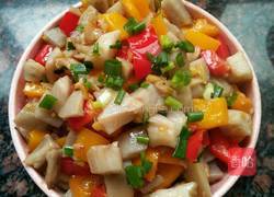 彩椒藕丁的做法图解7