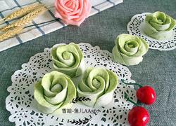 绿玫瑰花卷
