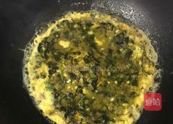 菜苔鸭蛋饼的做法图解4