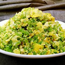 山芹炒鹅蛋的做法[图]