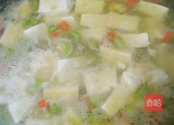 虾仁豆腐毛豆汤的做法图解5