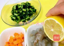 仙人掌炒虾仁的做法图解2