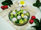 青菜鸡蛋肉丸汤的做法[图]